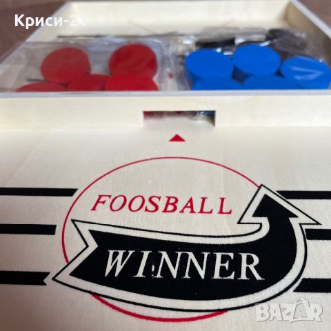 Интерактивна игра Foosball Winner, изработена от естествено дърво , снимка 3 - Други игри - 43789806