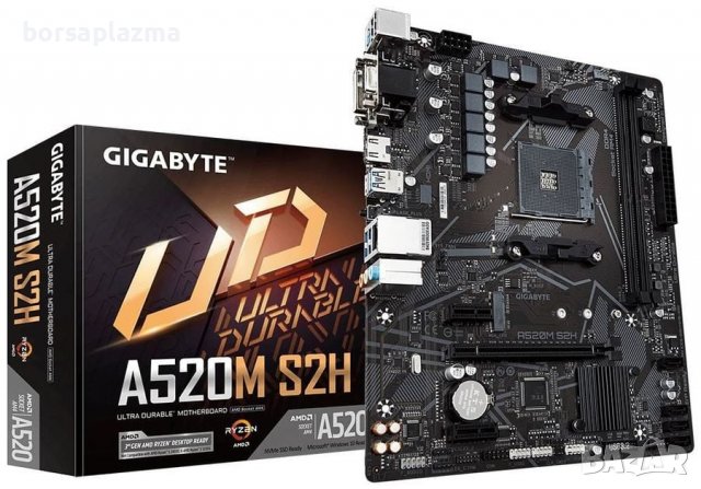 GIGABYTE A520M DS3H AM4 DDR4 4xSATA, снимка 5 - Дънни платки - 39344059