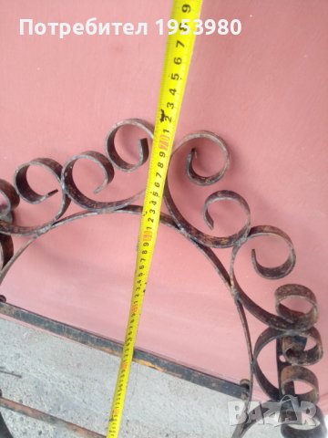 Стара желязна рамка за огледало, снимка 3 - Антикварни и старинни предмети - 39000237