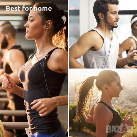 Кабелни слушалки HOISTAC с кабел, стерео слушалки с микрофон, снимка 7 - Слушалки и портативни колонки - 50962667