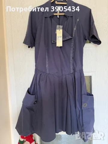 Нова рокля маслено синьо, снимка 2 - Рокли - 50286500