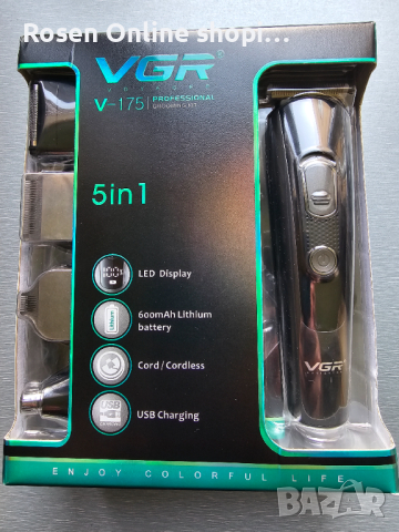 Професионална машинка(тример) за подстригване VGR V-175 Professional 5 In 1 Промо цена!, снимка 7 - Други - 44897236