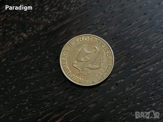 Монета - Албания - 20 леке | 2000г., снимка 2 - Нумизматика и бонистика - 28268759