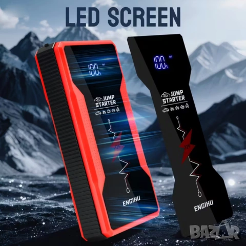 1200A Стартерно устройство за подпомагане акумулатора на автомобила , снимка 6 - Аксесоари и консумативи - 53179681