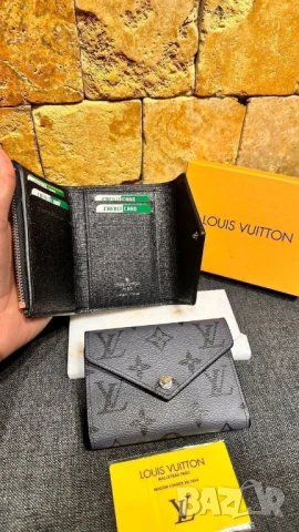 портмонета в кутия louis vuitton от естествена кожа , снимка 4 - Портфейли, портмонета - 51387065