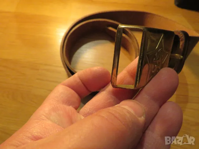 Стар военен колан с българския лъв от 70те Българска армия - красота от бронз армейски, снимка 4 - Колани - 49936621