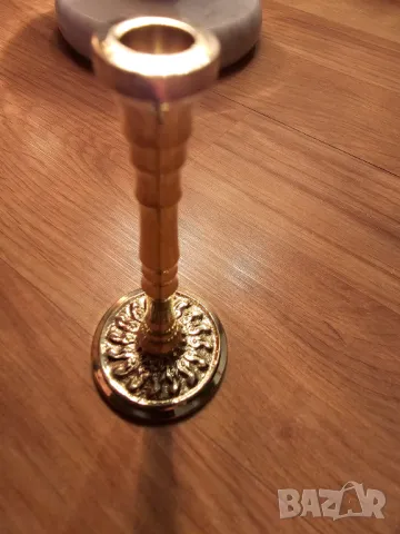 Свещник за ритуални свещи с подарък , свещник за църковни свещи, малък свещник с орнаме, снимка 3 - Антикварни и старинни предмети - 48736171