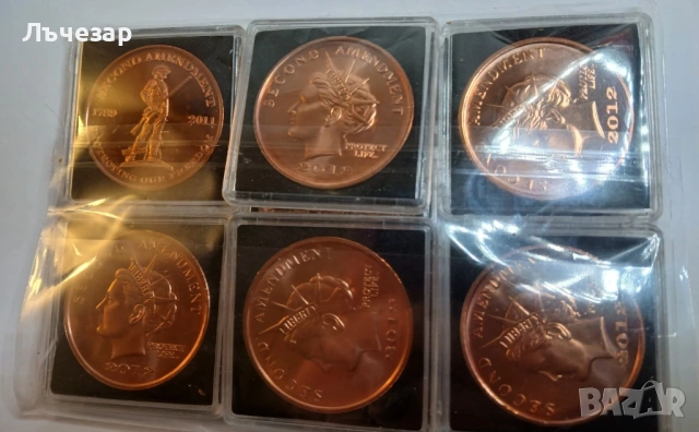 1 унция медни монети, снимка 7 - Нумизматика и бонистика - 52379047