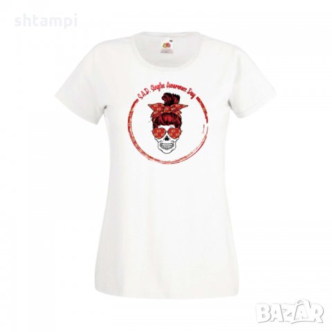 Дамска тениска Свети Валентин Skull Valentine's 6, снимка 7 - Тениски - 35582021