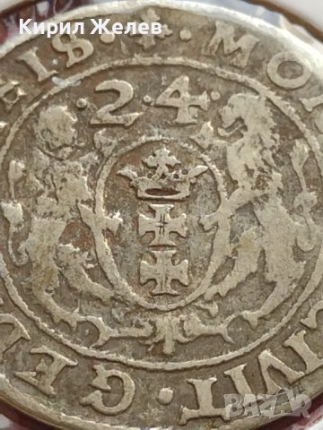 Сребърна монета Орт 1624г. Сигизмунд трети Данциг за КОЛЕКЦИОНЕРИ 13715, снимка 13 - Нумизматика и бонистика - 42987175