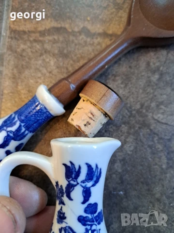 комплект прибори за сервиране дърво с порцелан    26/3, снимка 8 - Прибори за хранене, готвене и сервиране - 50762911