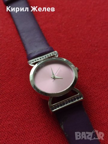 Луксозен дамски часовник с кожена каишкаAVON - 7865, снимка 5 - Дамски - 34798515