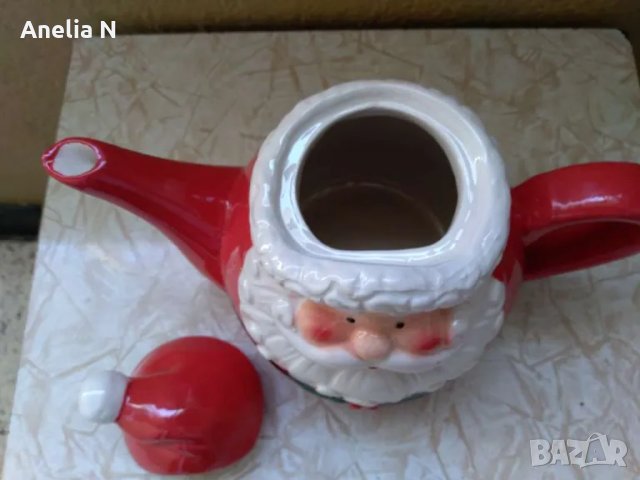 Коледен чайник -Дядо Коледа, снимка 2 - Декорация за дома - 48095016