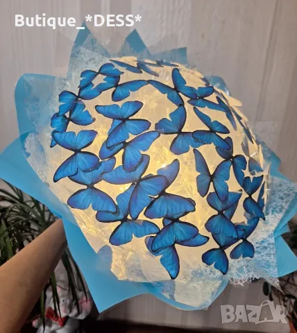 Луксозни,ръчно изработени светещи букети "DESS"💝 ✨️🦋, снимка 8 - Други - 48545772