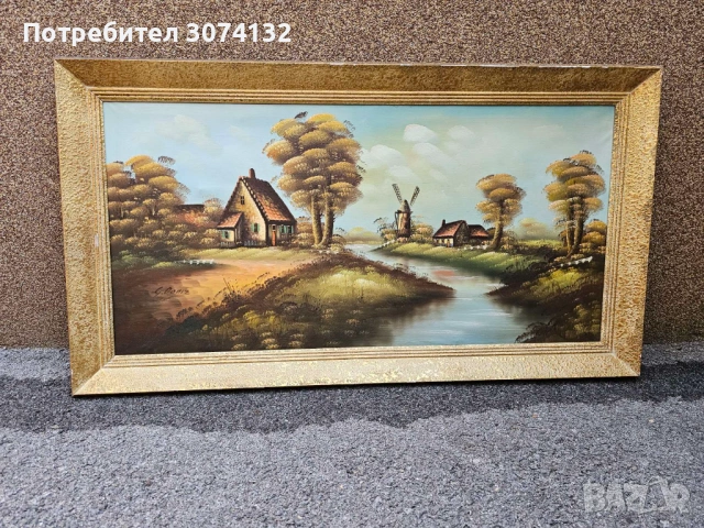 Картина маслени бои върху платно, снимка 2 - Картини - 53566071