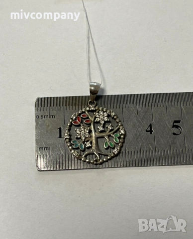 Сребърна висулка 2.96гр., снимка 3 - Колиета, медальони, синджири - 53285288