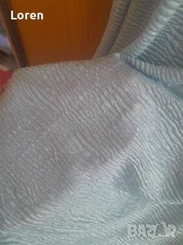 Светло синя рокличка с отблясък, снимка 9 - Рокли - 50954514