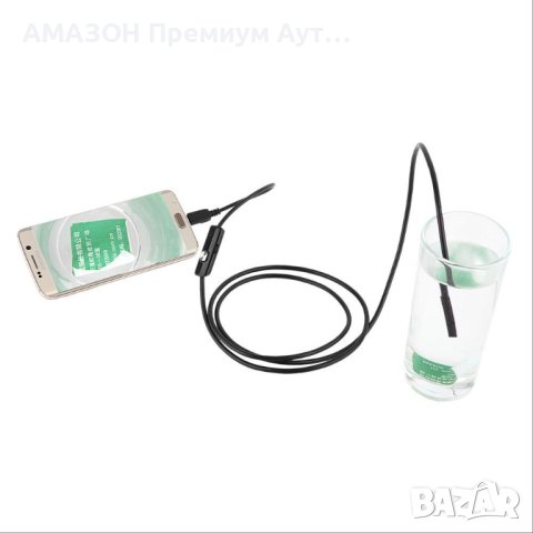 2в1 USB ендоскоп MASO 5.5MM/IP67 Водоустойчива бороскопна камера/6 LED светодиода/Android/PC/2м, снимка 4 - Камери - 44062999