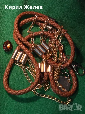 МОДЕН АКСЕСОАР / ДРЪЖКА За ЧАНТА Или ДРУГО от ЕКО КОЖА и ЗЛАТИСТИ ВЕРИЖКИ 47331, снимка 12 - Чанти - 47210738