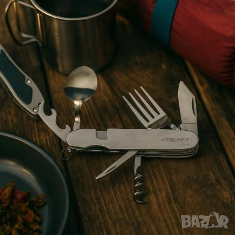 Мултифункционално ножче 6 в 1 – Всичко, от което се нуждаеш на открито