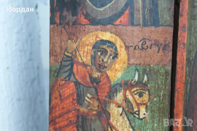 Домашна Българска икона триптих , снимка 7 - Икони - 50071461