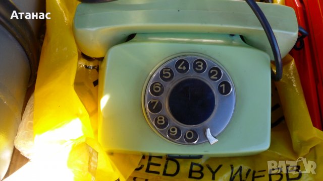  Ретро соц стационарни телефони с шайба и бутони, снимка 3 - Стационарни телефони и факсове - 28242079
