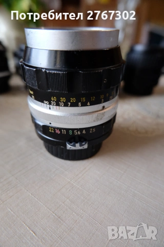 Nikon Nikkor-P Pre AI 105mm f2.5 lens.Early Sonnar design.Nikon, снимка 3 - Обективи и филтри - 53471171