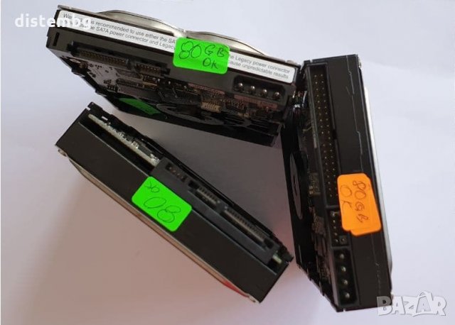 SATA и IDE Хард Дискове - 80 GB, снимка 2 - Външни хард дискове - 33332330