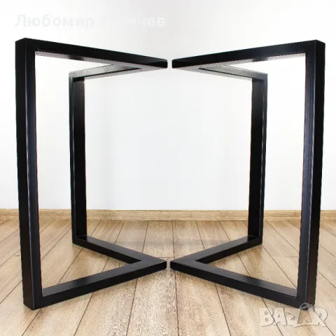 Метални крака за маса, бюро, пейка, цената е за 1бр., снимка 5 - Маси - 47690426