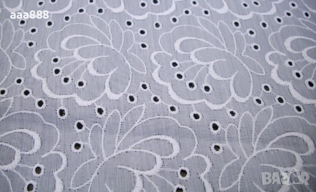 Рязана бродерия на плат памук видове, снимка 6 - Платове и дамаски - 43597540