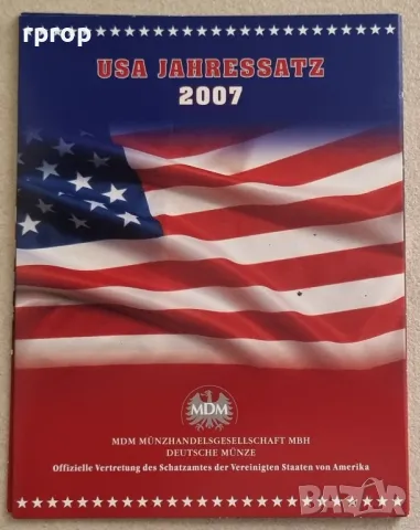 САЩ. ¼ долар
.Комплект. 
 2007 година.
 5 бройки куотъри 2007 год.
 UNC., снимка 5 - Нумизматика и бонистика - 49538633