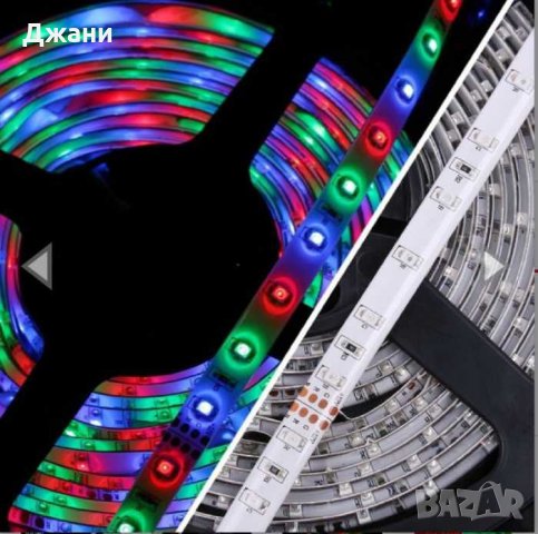 LED Лента 5м с дистанционно, снимка 3 - Други - 28485342