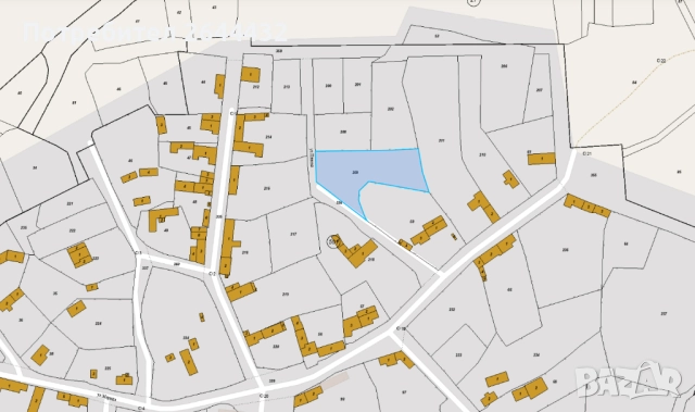 Имот в с. Мостич до гр. В. Преслав - 1814 кв.м. регулация/ток/вода/УПИ, снимка 2 - Парцели - 52460021