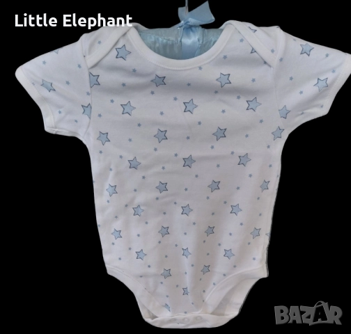 Боди с къс ръкав за 18-24 мес мом,окантени звездички,колекция"Stars",Англия/ново