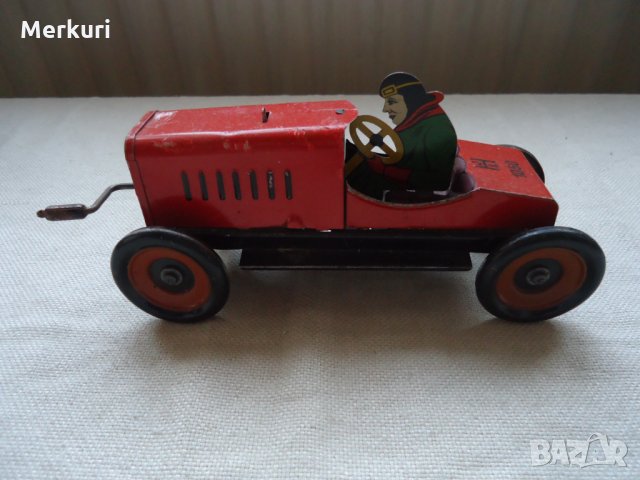 Стара много рядка ламаринена количка Hess Mobil 1050 JLH, снимка 4 - Колекции - 34637311