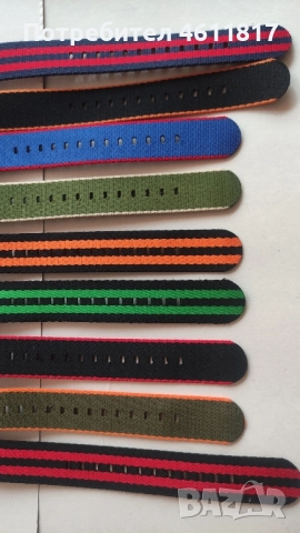 Каишки НАТО 20мм, снимка 4 - Каишки за часовници - 52188451