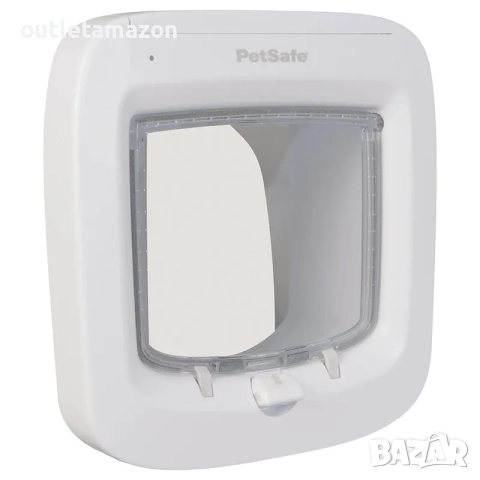 Автоматична врата за котки, PetSafe, програмируема за 25 микрочипа, прозрачна, 23.2x23.2cm, снимка 2 - За котки - 52431386