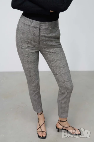 Дамски джогър панталон с висока талия Zara, Сив, XXL