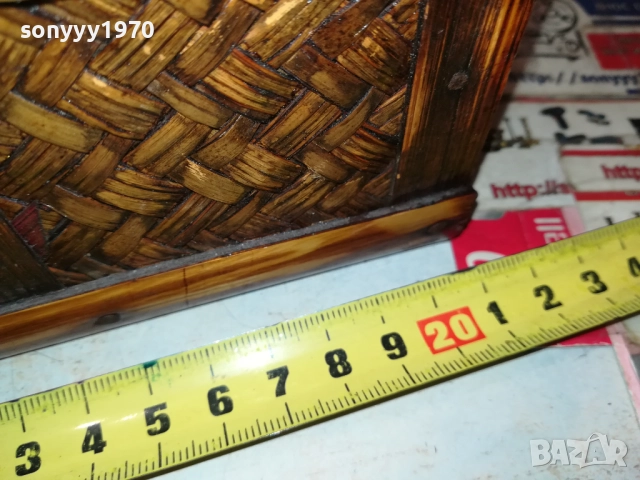 КРАСИВА ПЛЕТЕНА КУТИЯ ОТ ЕДНО ВРЕМЕ 0109252037LCHERY, снимка 11 - Антикварни и старинни предмети - 51570910