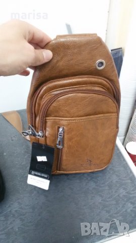 Мъжка чанта за рамо, кафява 2895