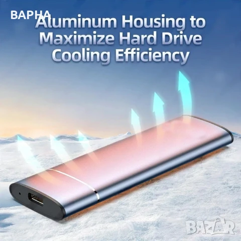 Алуминиева кутийка за SSD M.2 SATA , снимка 3 - Твърди дискове - 50481165