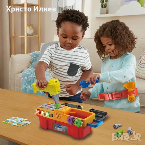 Интерактивен куфар с инструменти за деца с музика и светлина Vtech, снимка 5 - Образователни игри - 47516363