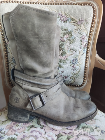 кожени ботуши Timberland Whittemore Mid Side-Zip, снимка 3 - Дамски ботуши - 44878638