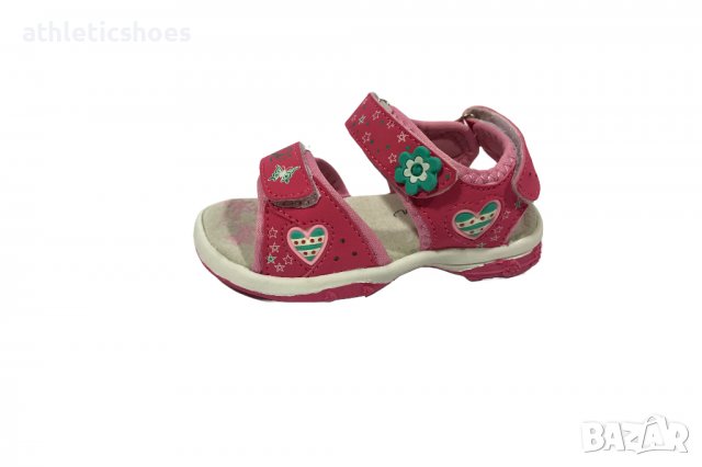 Детски сандали за момиче с лепенки -24/29, снимка 3 - Детски сандали и чехли - 37327843