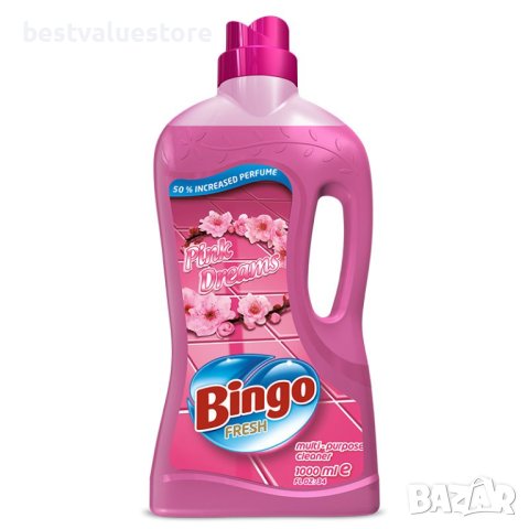 Bingo Fresh Универсален Почистващ Препарат Pink Dreams, 1 л., снимка 1 - Препарати за почистване - 43056342