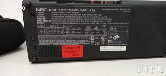 Проектор NEC LT170, снимка 6 - Плейъри, домашно кино, прожектори - 32344057