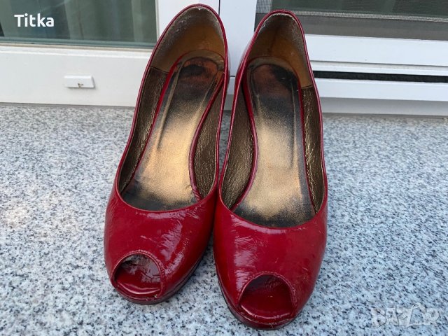 Елегантни обувки естествена кожа 38 номер, снимка 2 - Дамски обувки на ток - 43145103