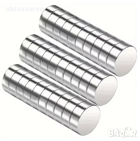 10 бр. Супер силни нови неодимови дискови малки 10 х 2 мм. мощни магнити за хладилник и офис магнит, снимка 16 - Други инструменти - 50522985