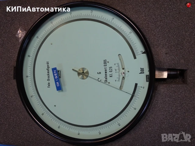 образцов манометър WIKA 341.11.250 (0-1.6)Bar precision test pressure gauge, снимка 5 - Резервни части за машини - 50505171