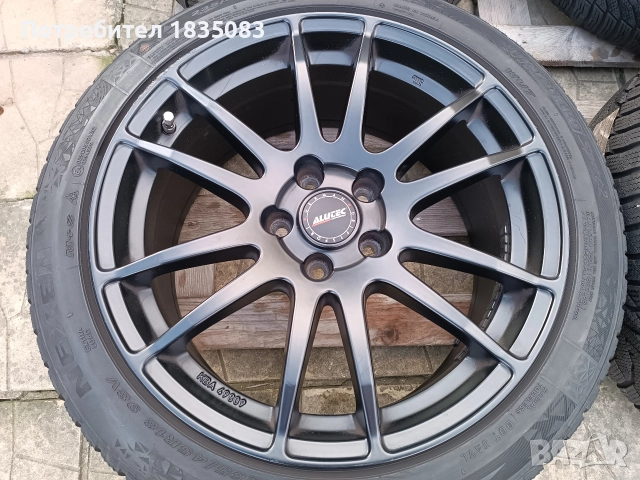 Лети джанти 18ки 5х112 Alutec + зимни гуми 235/45/18 Nexen, снимка 5 - Гуми и джанти - 52821970